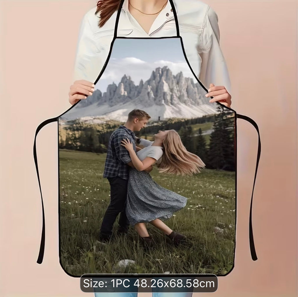 Custom Photo Apron – Personalised With Any Image – Unique Gift & Kitchen Accessory