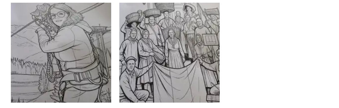 Custom Personalised Coloring Book – 10 Pages Made From Your Photos – Unique Gift For Kids & Adults