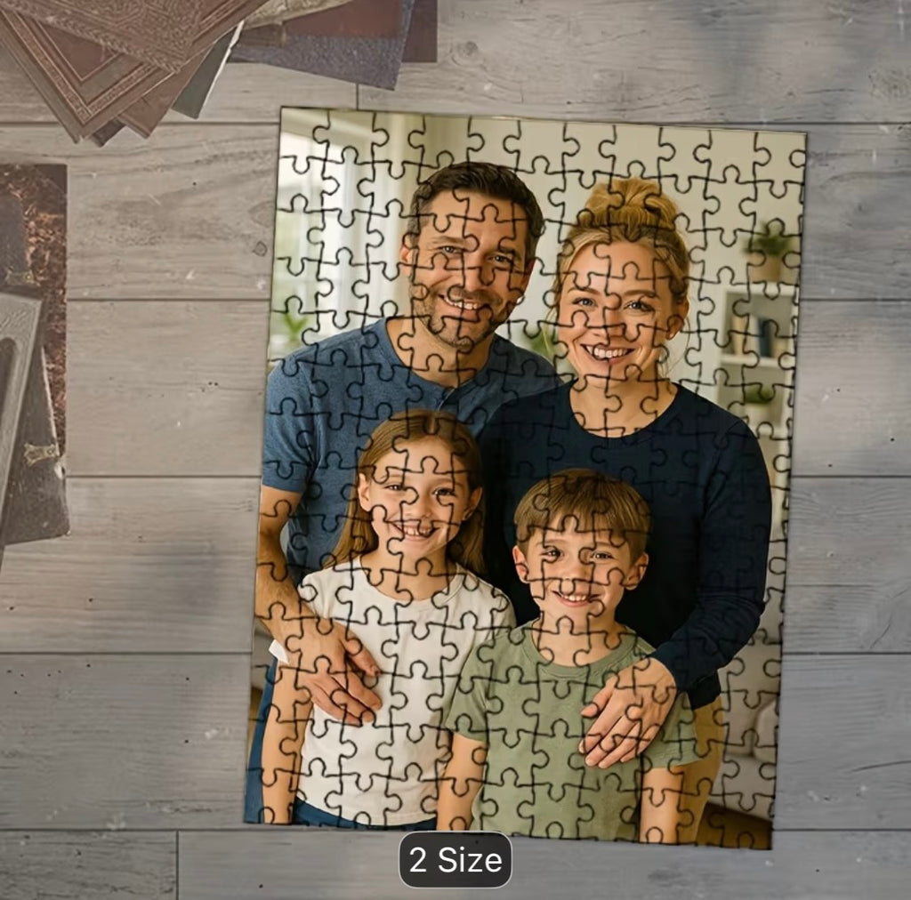 Custom Photo Jigsaw Puzzle – Personalised With Your Picture – 2 Sizes Available – Unique Gift