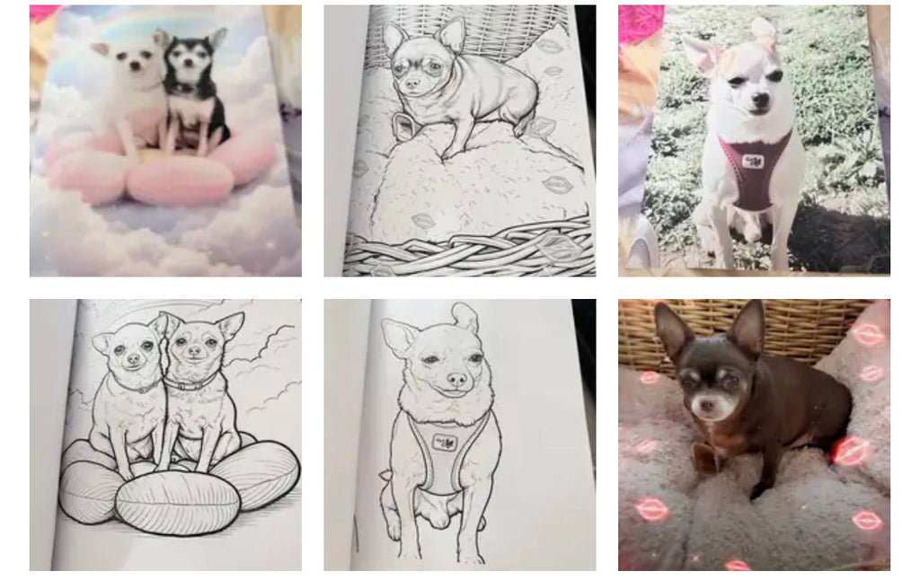 Custom Personalised Coloring Book – 10 Pages Made From Your Photos – Unique Gift For Kids & Adults