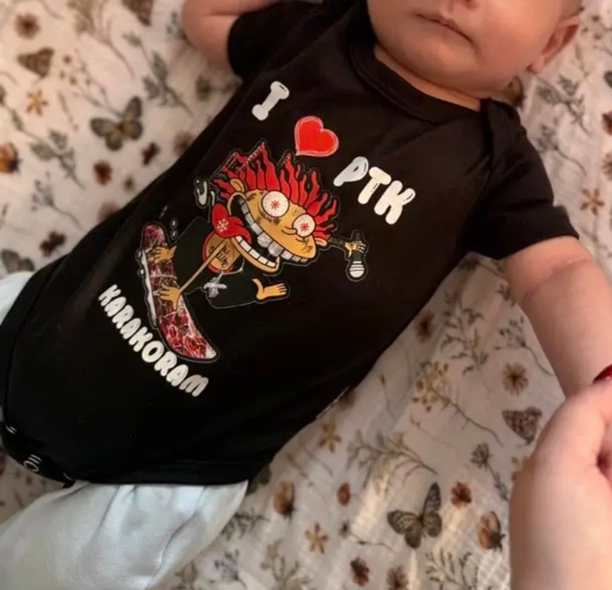 Custom Baby Grow – Personalised Photo & Text – Black OR White – All Sizes